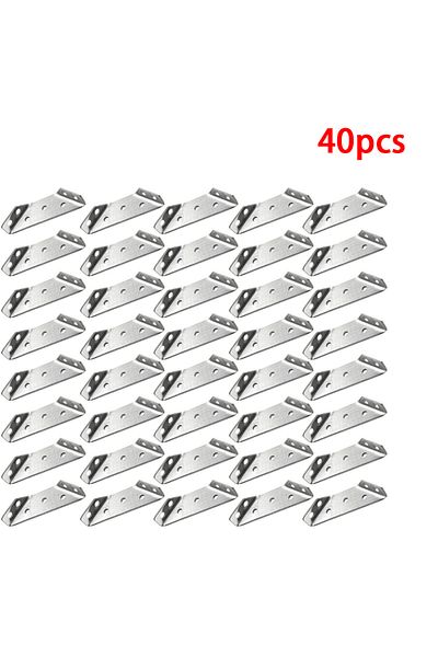 Choice 40pc 10/20/40/50pcs Thickened Stainless Steel Angle Code 90 Degrees Right Angle Fixed Bracket Furnit