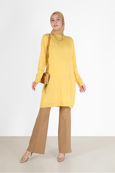 Alvina Patterned Knitwear Tunic - Self 42007