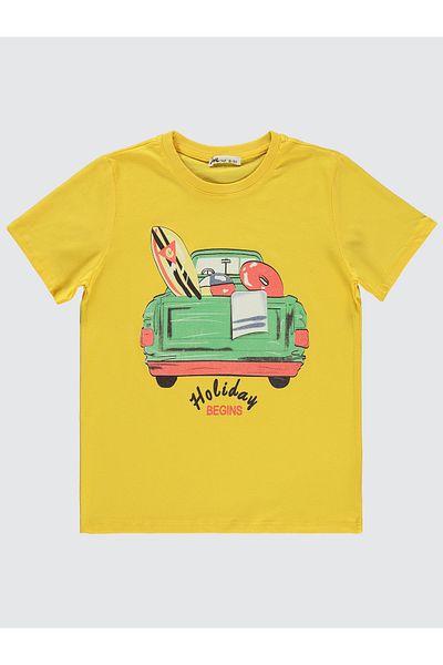 Civil Boys 10-13 Years Old Boy Yellow T-Shirt
