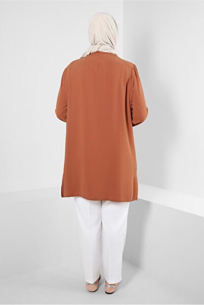 Alvina HIDDEN BUTTONED STONE DETAIL TUNIC 20359