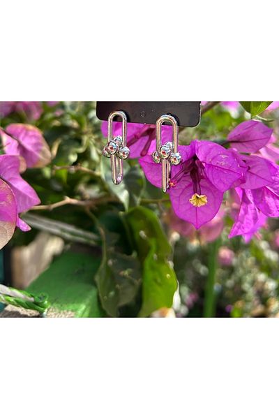 shop Silver Color Steel Tiffany Krabi Earrings
