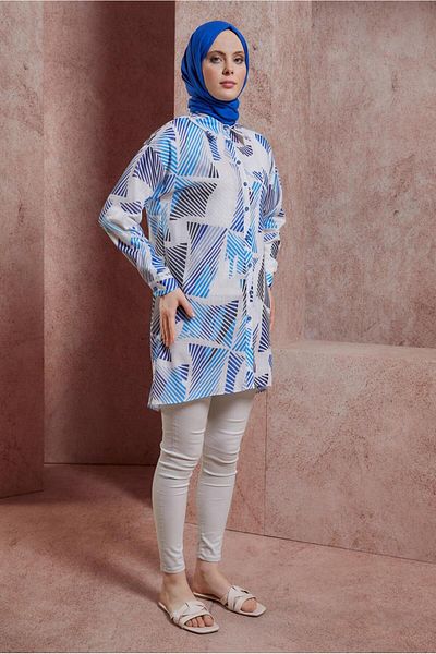 Alvina PATTERNED SHIRT TUNIC 44543