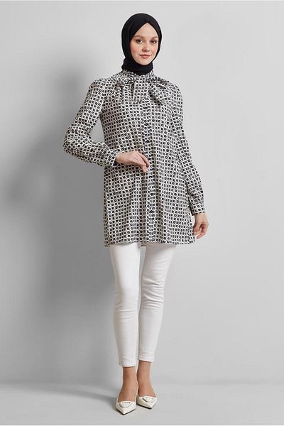 Alvina Patterned Tunic Model No: 45400