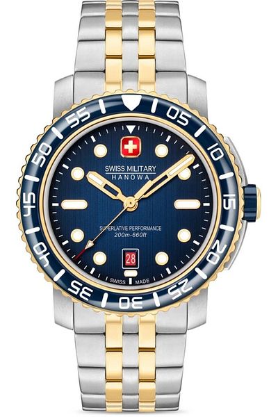 Swiss Military Smwgh0001760 Black Marlin Men's Wristwatch