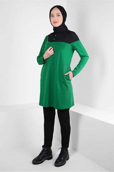 Alvina TWO COLOR TUNIC 44268
