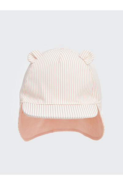LC Waikiki LCW Baby Baby Girl Gestreifte Nackenschutz Mütze