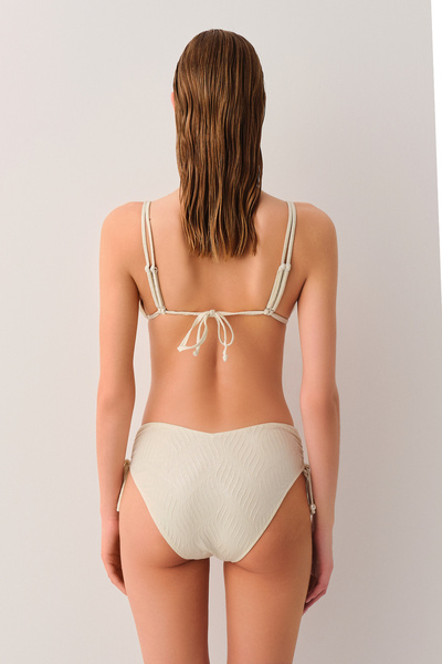 SUWEN Pearl Yanı Büzgülü Bikini Alt