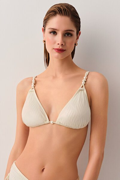 SUWEN Pearl Üçgen Bikini Üst