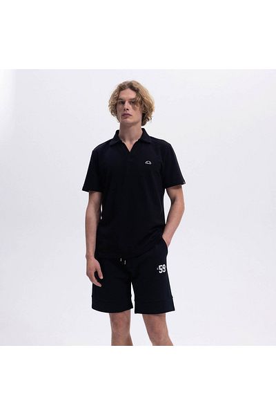 Ellesse Pánské černé tričko Polo Neck Em146