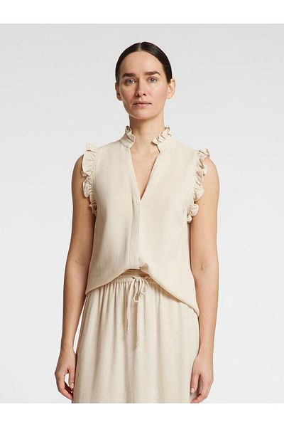 Selected Femme Oberteil mit Rüschen Ärmelloses
