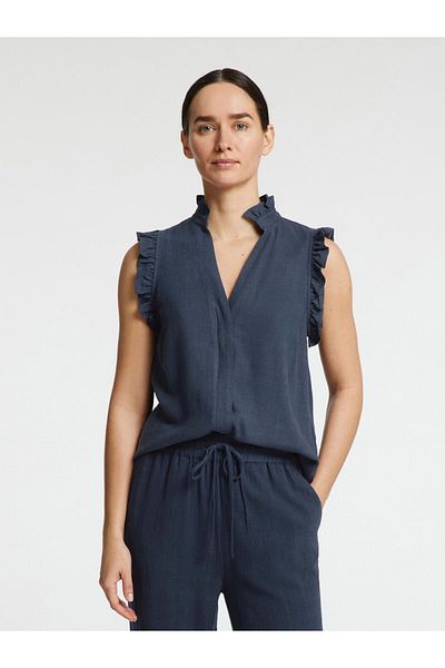 Selected Femme Oberteil mit Rüschen Ärmelloses