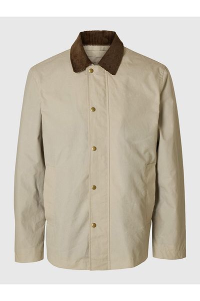 Selected Homme Jacke Gewachste Baumwoll