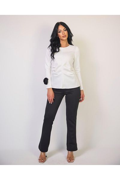Karll Costum Eva din 2 piese, poliester, alb/negru, marimea 40