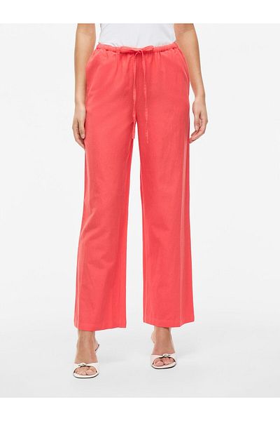 VILA Hose mit mittlerer Taille