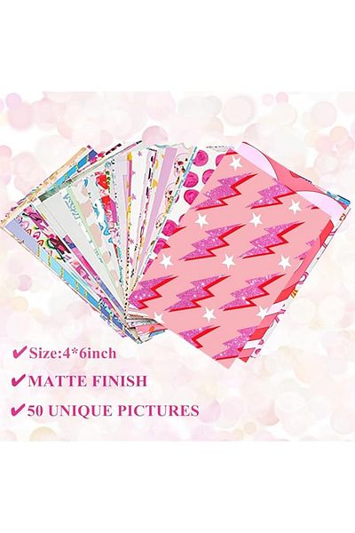 Karll Set of 50 photos for photo collages, multicolor, paper, 91.44 x 91.44 x 0.03 cm