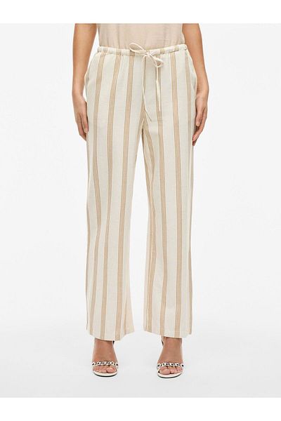 VILA Hose mit mittlerer Taille