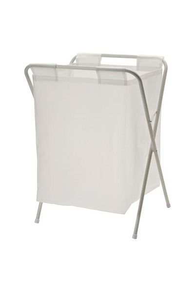 IKEA JÄLL Laundry Bag with Stand – 50L Foldable White Mesh Hamper for Small Spaces | IKEA