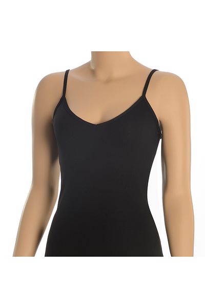 Öts 2-Piece Women's Lycra V-Neck Undershirt Black