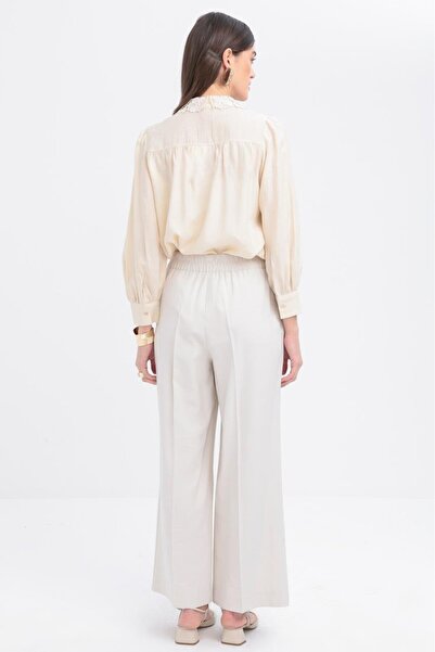 ALLDAY Stone-Pleated Wide Leg Pants