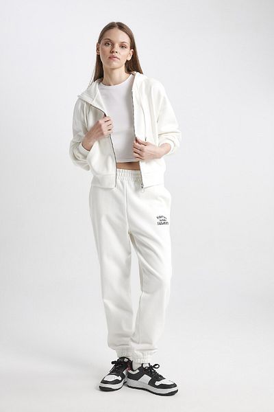 DeFacto Cool Jogger Fabric - Rubber Waist, Straight Pocket Sweatpants Z7072Az24Sp