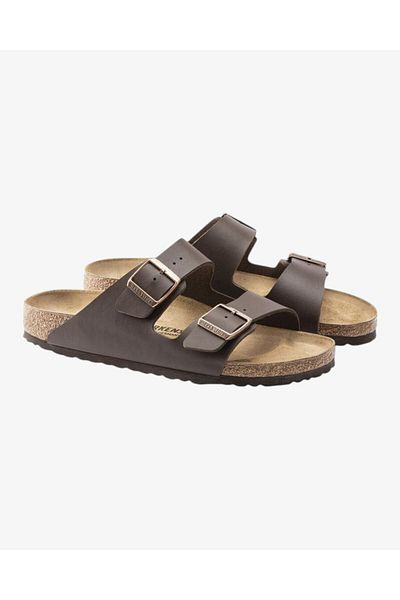 Birkenstock Arizona Birko-Flor Brown Slippers 051703