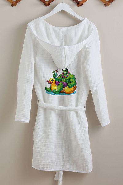 Tuğba Kuğu 4 Layer Muslin Bathrobe - Summer Vibes