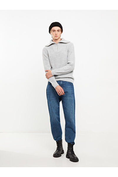 LC Waikiki Funnel Neck Long Sleeve Men's Knitwear Sweater