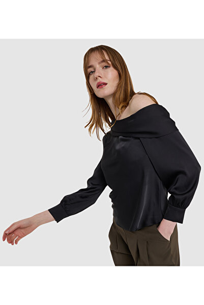 BCBG WOMENS-WOVEN BLOUSE