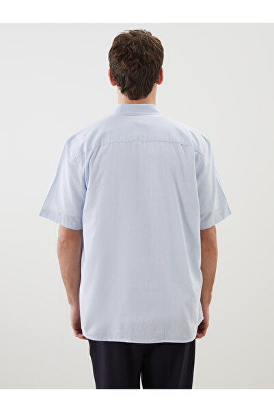 LC Waikiki Регулярний крій, короткий рукав, чоловіча сорочка з суміші льону