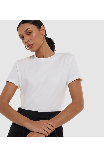 BCBG T Shirt With Logo Embroidery At Back For Women