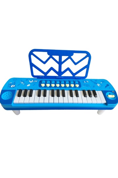 Salamandra Kids Orga electronica Little Musician cu microfon, albastra
