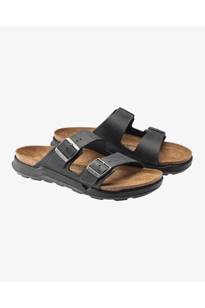 Birkenstock Arızona Oıled Leather Erkek Siyah Terlik 1018461