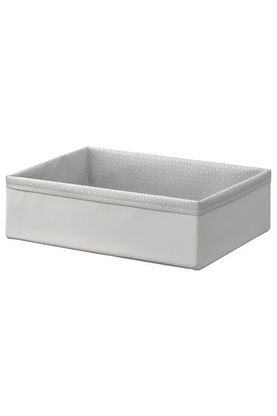 IKEA BAXNA Organiser, Grey/White, 26x34x10 cm - Stylish Drawer Storage for Underwear & Accessories