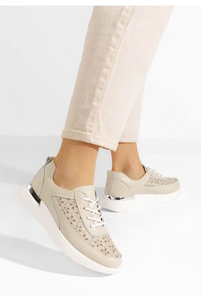 B T Shoes Sneakers dama piele Calyse nude
