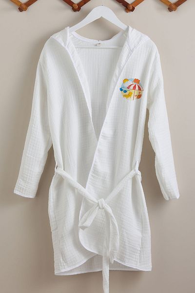 Tuğba Kuğu 4 Layer Muslin Bathrobe - Summer Vibes