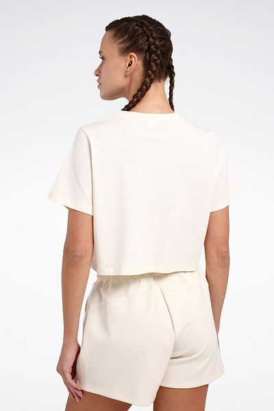 Reebok New Id Reg Crp Tee Beige Women's Short Sleeve T-Shirt