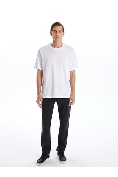 LC Waikiki Ανδρικό T-Shirt Standard Mold 100% βαμβακερό χτενισμένο ύφασμα