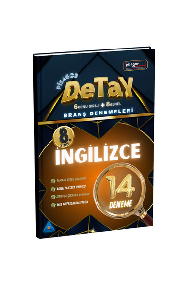 Zeka Küpü Yayınları 8. Sınıf Pisagor Detay 14'Lü İngilizce Branş Denemesi