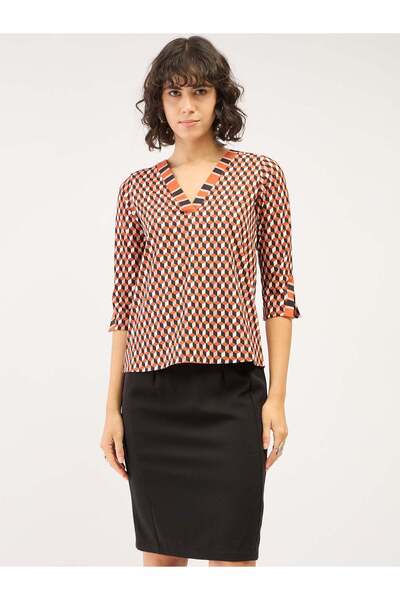 Salt Attire V-Neck Stylish Women's Top Elegant Versatile & Comfortable Casual Wear