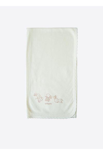 kitikate Organic New Basic Single Layer Blanket Ecru