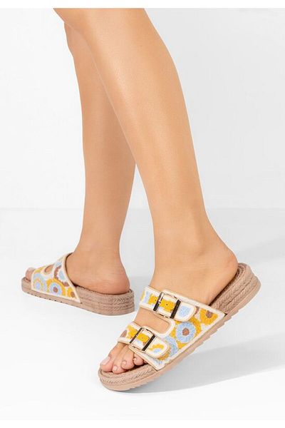 B T Shoes Papuci fara toc Karlyna galbeni