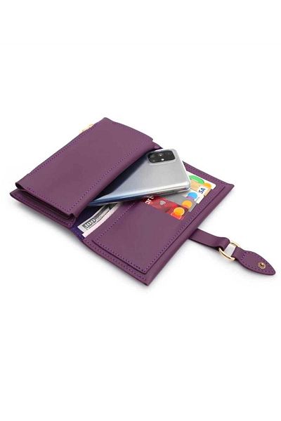 şeffafavm Orange Leather Wallet