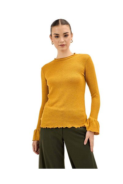 Salt Attire High Neck Stylish Women's Top Elegant Versatile & Comfortable Casual Wear