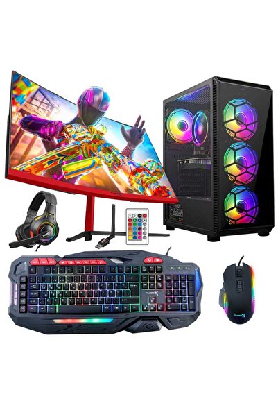 TURBOX Tx5261 Intel Core I5 3470 16gb Ram 256gb Ssd 4gb Rx560 23.6 Inç Curved Oyun Hazır Sistem