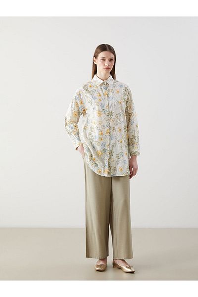 LC Waikiki Patterned Oversize Women's Shirt Tunic