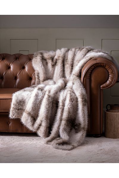 Madame Coco Gray Allure Compass Sofa Shawl