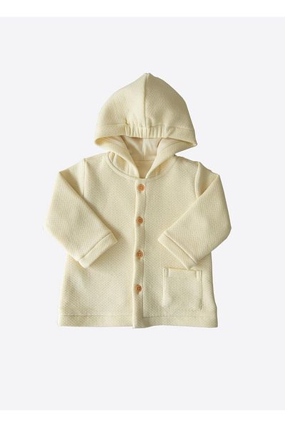 kitikate Organic Nomy Cardigan Natural Model