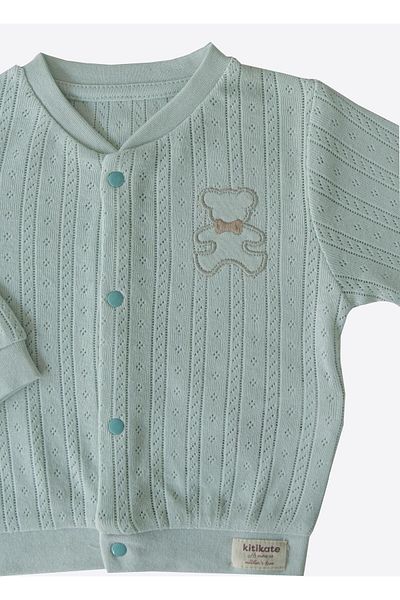 kitikate Organic Jeremy Blue Cardigan