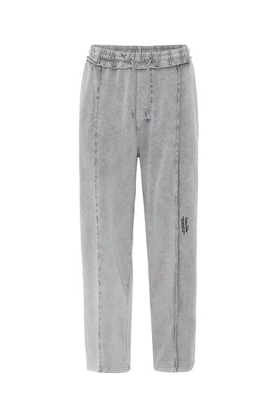 VAMOSCLO Gray Bottom Gray Washed Baggy Tracksuit