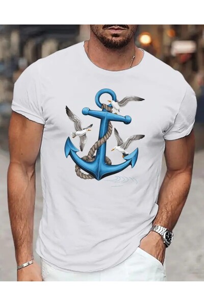 Panda Baskı Tekstil Anchor Special Design Printed Oversize Tshirt